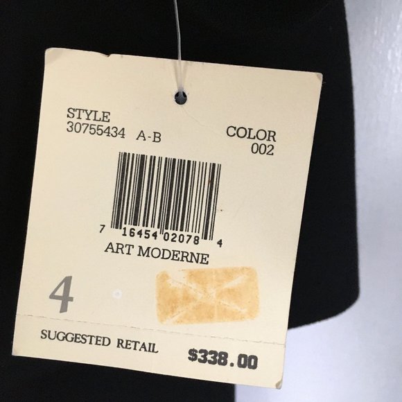 Dana Buchman Black 100% Wool Crepe Suit Jacket Coordinating Pants NWT - Picture 9 of 14